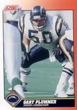 Gary Plummer San Diego Chargers 1991 Score NFL #389
